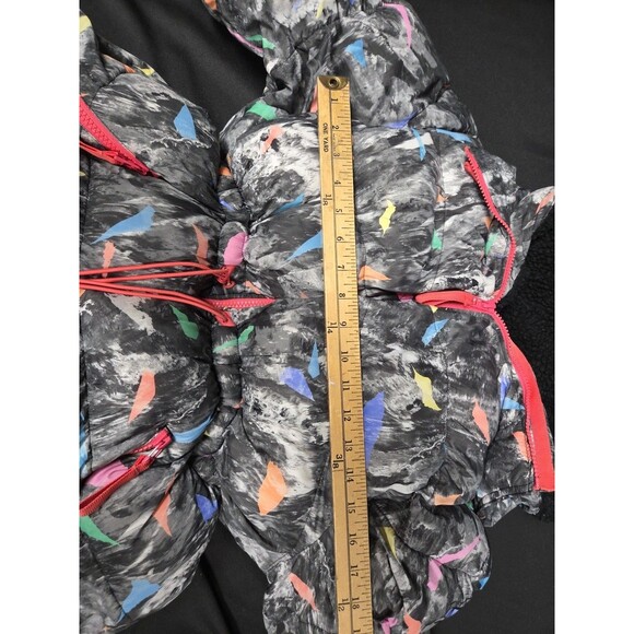 HUNTER Original A-Line Puffer Jacket Storm Camo Print Multi Color Size Large - Picture 4 of 8